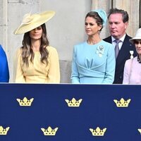 Sofia de Suecia, Magdalena de Suecia y Chris O'Neill, Sonia de Noruega y Silvia de Suecia en el Jubileo de Carlos Gustavo de Suecia