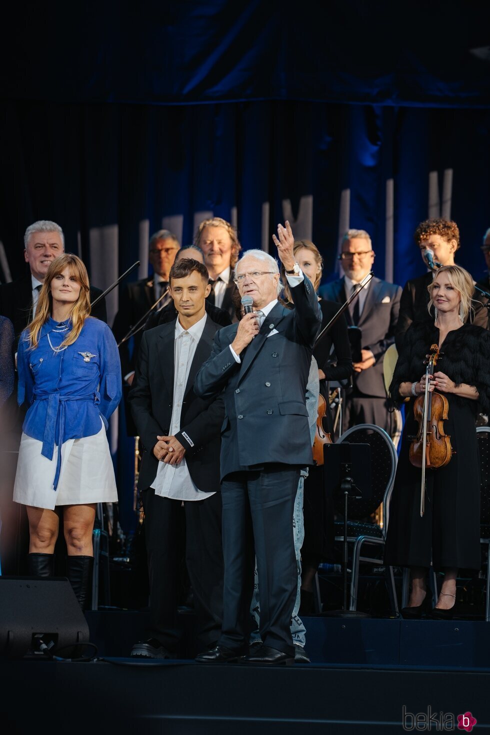 Carlos Gustavo de Suecia en el concierto por su Jubileo