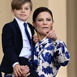 Victoria de Suecia y Oscar de Suecia en el Jubileo de Carlos Gustavo de Suecia