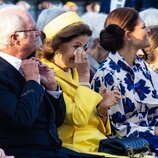 Silvia de Suecia, emocionada en el concierto por el Jubileo de Carlos Gustavo de Suecia