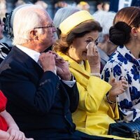 Silvia de Suecia, emocionada en el concierto por el Jubileo de Carlos Gustavo de Suecia