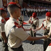 La Princesa Leonor recoge el sable por el que obtiene el título de Dama Cadete