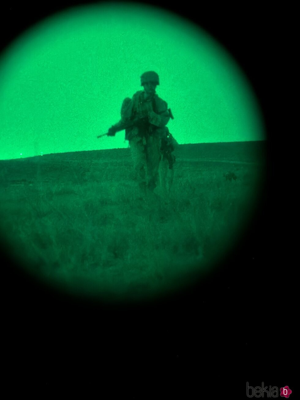 La Princesa Leonor de maniobras nocturnas en su instrucción militar