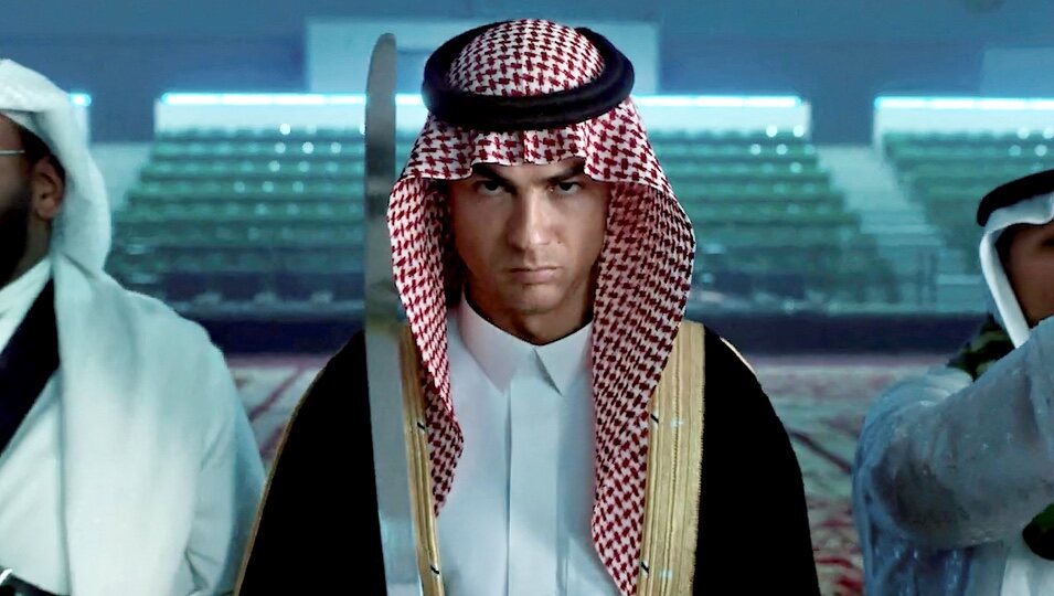 Cristiano Ronaldo, vestido para la ocasión en el Día Nacional Saudí