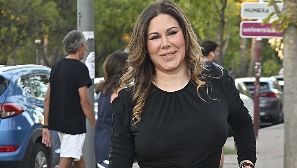 Tamara en el funeral de María Teresa Campos en Madrid