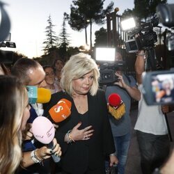 Terelu Campos en el funeral de María Teresa Campos en Madrid