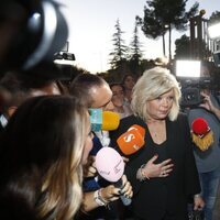 Terelu Campos en el funeral de María Teresa Campos en Madrid