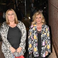 Pilar Vidal y Lydia Lozano en el funeral de María Teresa Campos en Madrid