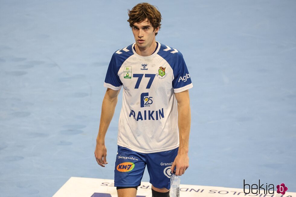 Pablo Urdangarin en el partido de balonmano entre el Granollers y el Barça