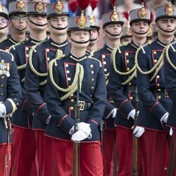 La Princesa Leonor con uniforme militar en su Jura de Bandera