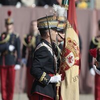 La Princesa Leonor ante la Bandera de España en su Jura de Bandera