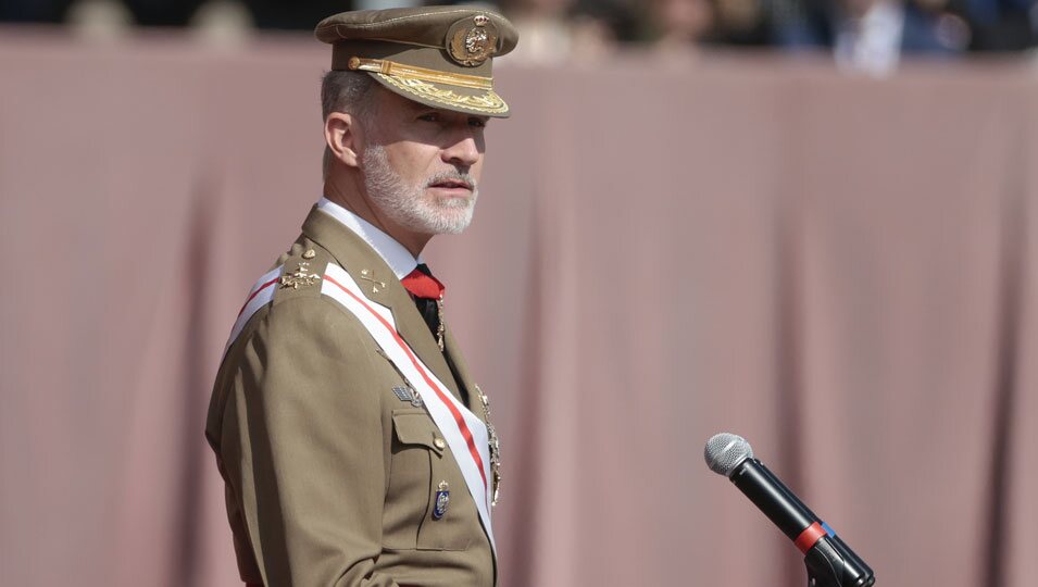 El Rey Felipe VI en su discurso en la Jura de Bandera de la Princesa Leonor