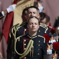 La Princesa Leonor en su Jura de Bandera