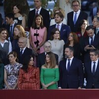 Patxi Lopez , Santiago Abascal, Cuca Gamarra y Feijoo en el Día de la Hispanidad 2023