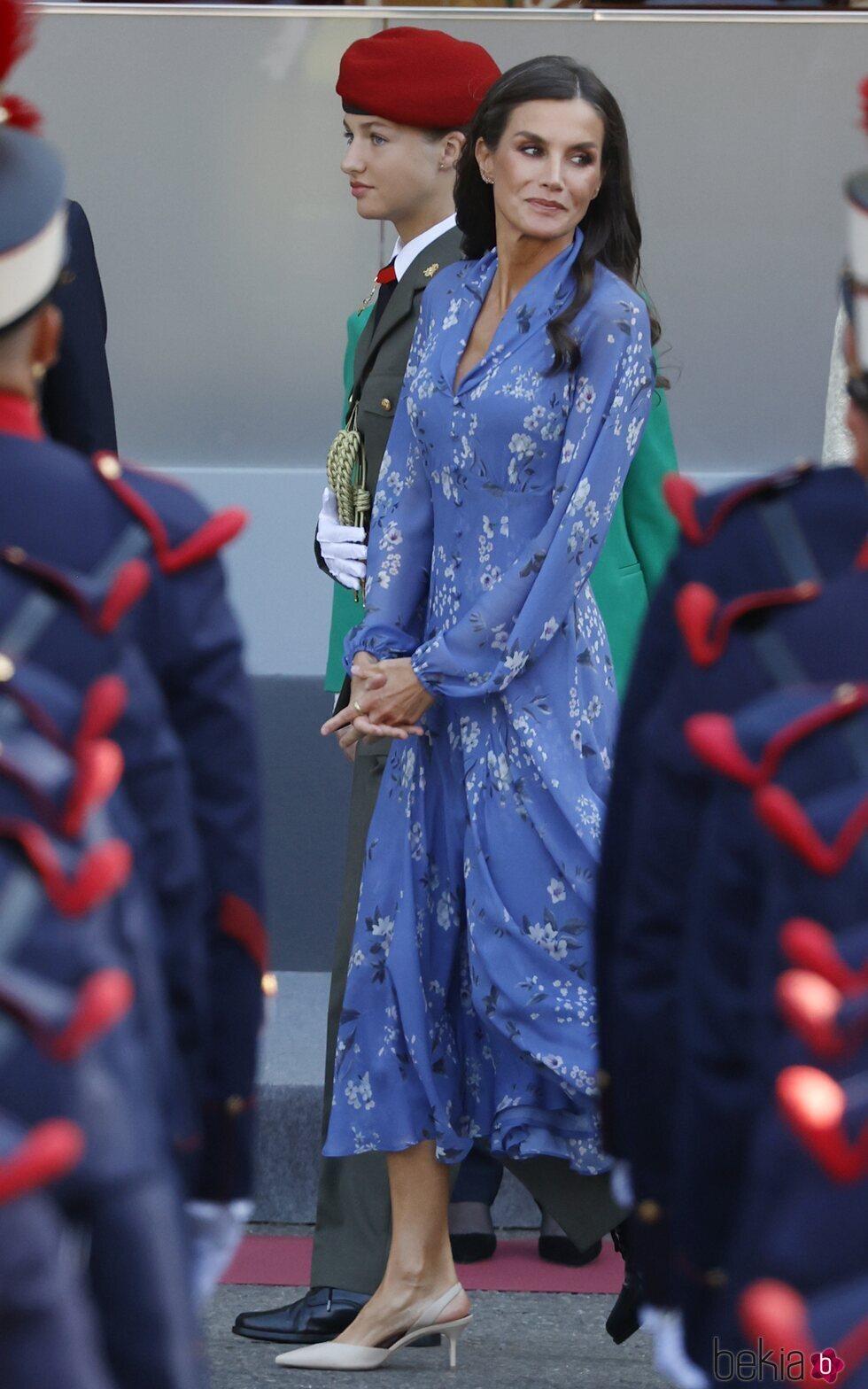 La Reina Letizia y la Princesa Leonor en el Día de la Hispanidad 2023