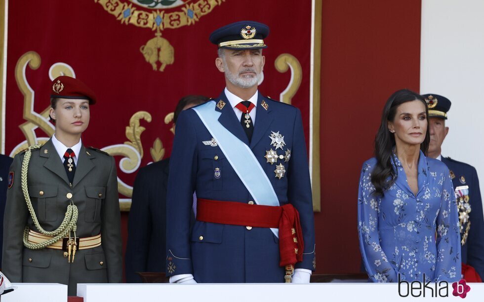 La Princesa Leonor y los Reyes Felipe Vi y Letizia en el Día de la Hispanidad 2023