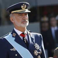 El Rey Felipe VI y la Princesa Leonor durante el homenaje a los caídos en el Día de la Hispanidad 2023