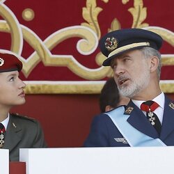 El Rey Felipe VI y la Princesa Leonor en el Día de la Hispanidad 2023