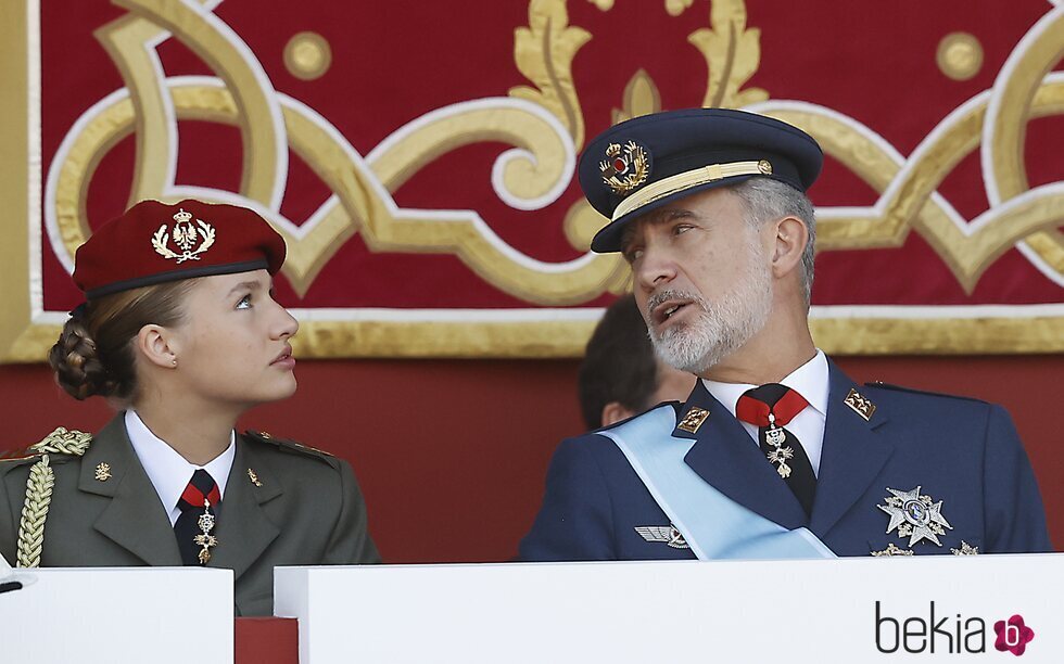 El Rey Felipe VI y la Princesa Leonor en el Día de la Hispanidad 2023