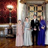 Estelle de Suecia, Ingrid Alexandra de Noruega, Christian de Dinamarca, Amalia de Holanda y Elisabeth de Bélgica