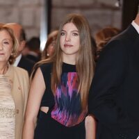 La Infanta Sofía en su primera aparición pública al volver por primera vez de Gales