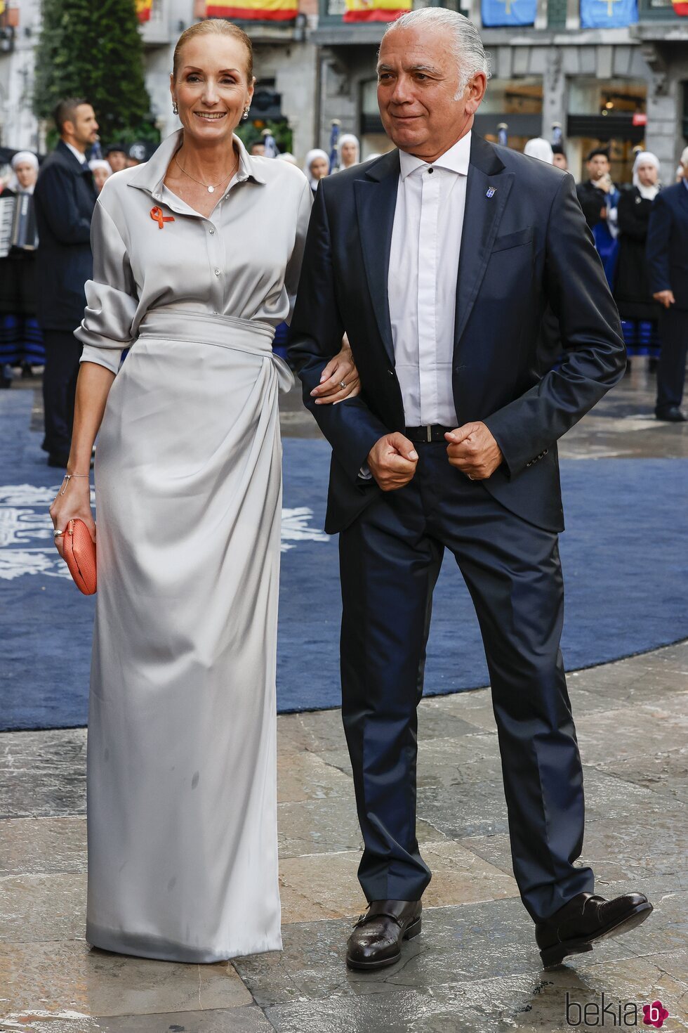 Sandra Ibarra y Juan Ramón Lucas en los Premios Princesa de Asturias 2023