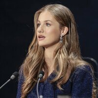 La Princesa Leonor durante su discurso en los Premios Princesa de Asturias 2023