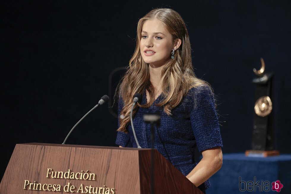 La Princesa Leonor en su discurso en los Premios Princesa de Asturias 2023