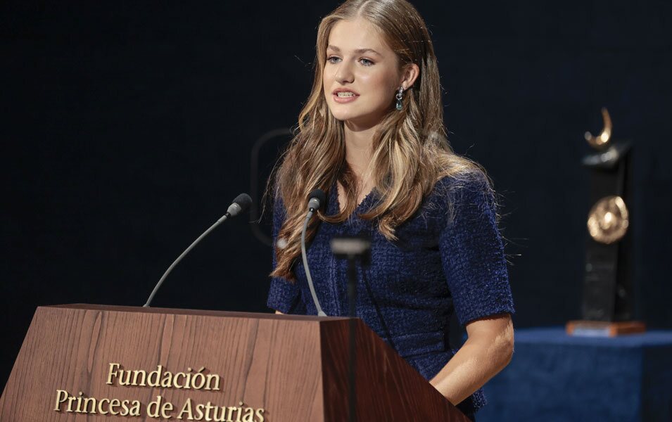 La Princesa Leonor en su discurso en los Premios Princesa de Asturias 2023