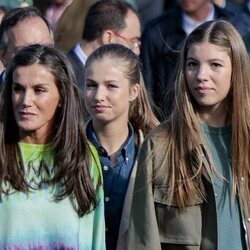 La Reina Letizia, la Princesa Leonor y la Infanta Sofía en Arroes, Pueblo Ejemplar 2023