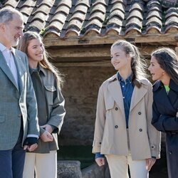 Los Reyes Felipe y Letizia, la Princesa Leonor y la Infanta Sofía en Arroes, Pueblo Ejemplar 2023