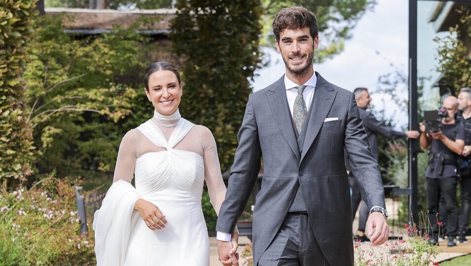 Marta Pombo y Luis Zamalloa el día de su boda