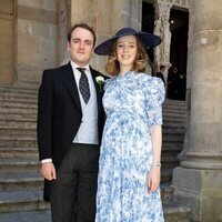 Jaime de Borbón-Dos Sicilias y Charlotte Lindesay-Bethune en la boda de Amaury de Borbón-Parma y Pélagie de Mac Mahon