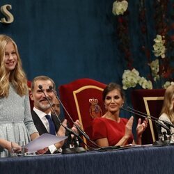 Foto inédita de la Princesa Leonor en su discurso en los Premios Princesa de Asturias 2019