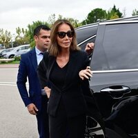 Isabel Preysler en el tanatorio de Fernando Fernández Tapias