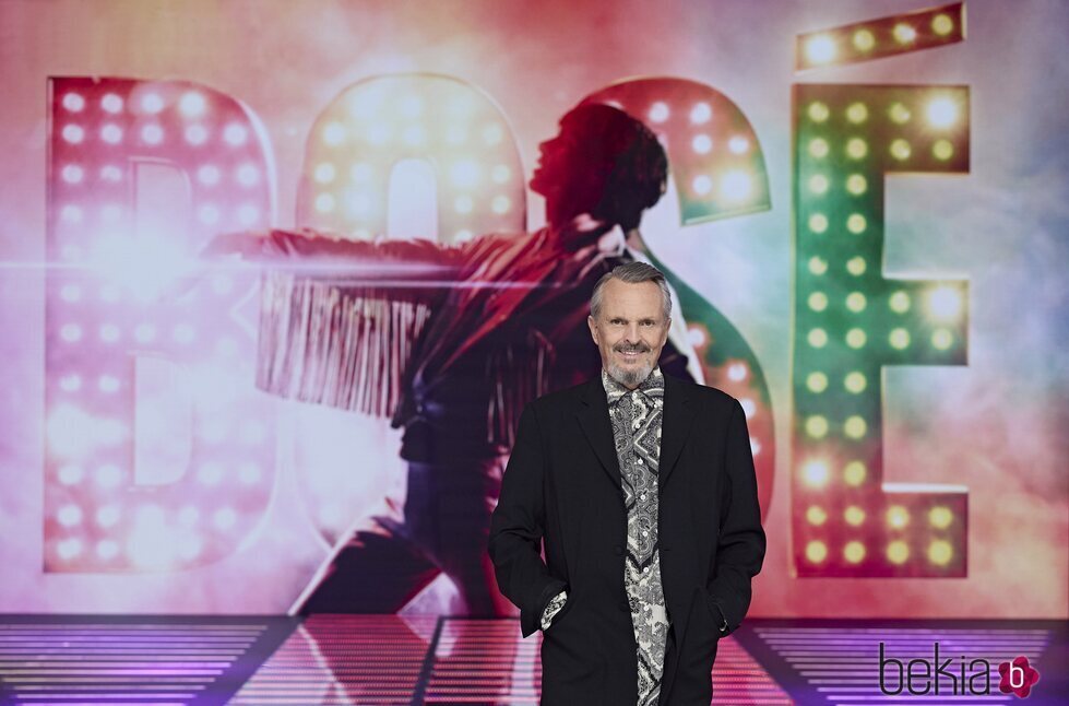 Miguel Bosé en la presentación de 'Bosé' en Mediaset