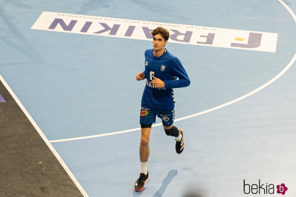 Pablo Urdangarin en un partido de balonmano en Granollers