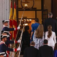 Los Reyes Felipe y Letizia, la Princesa Leonor y la Infanta Sofía entran al Congreso para la Jura 