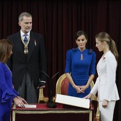 La Princesa Leonor en el momento en el que ha Jurado la Constitución