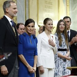 La Familia Real en la Jura de la Constitución de la Princesa Leonor