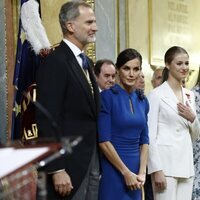 La Familia Real en la Jura de la Constitución de la Princesa Leonor