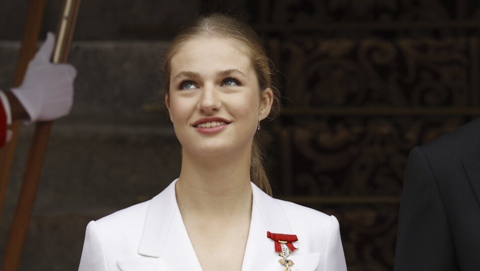 La Princesa Leonor, muy sonriente en su Jura de la Constitución