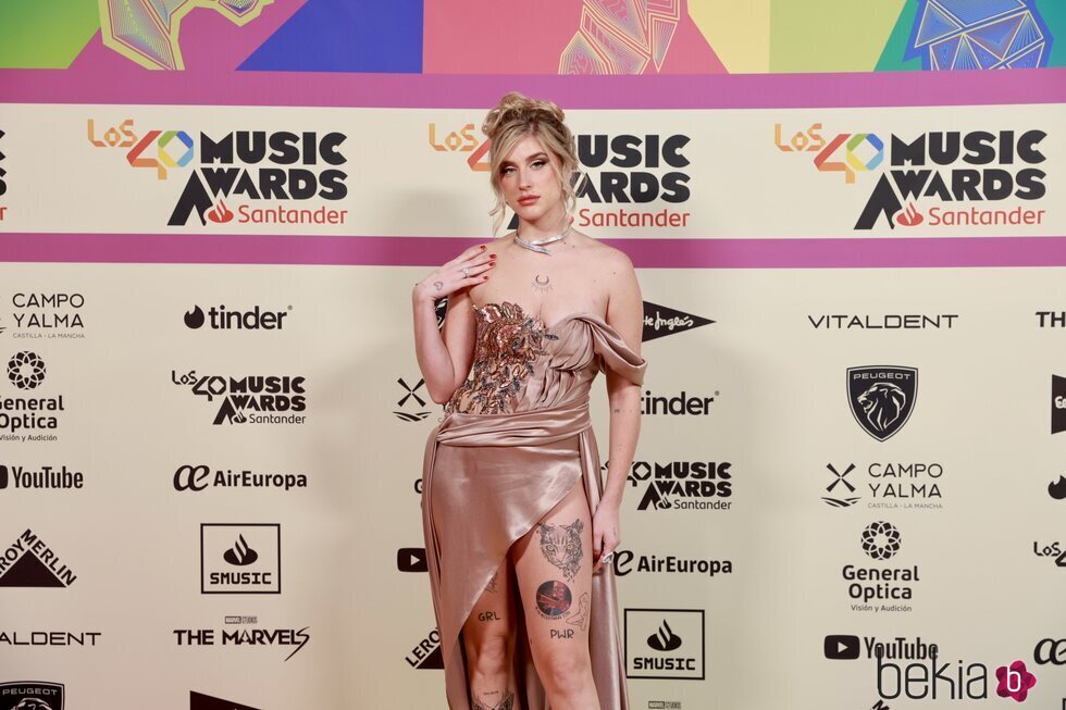 Samantha en la alfombra roja de Los 40 Music Awards 2023