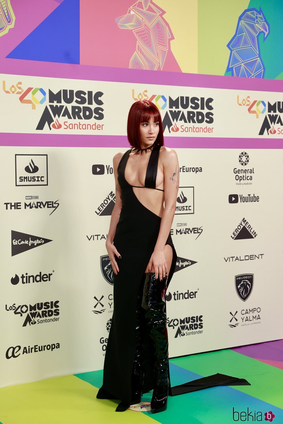 Aitana en la alfombra roja de Los 40 Music Awards 2023