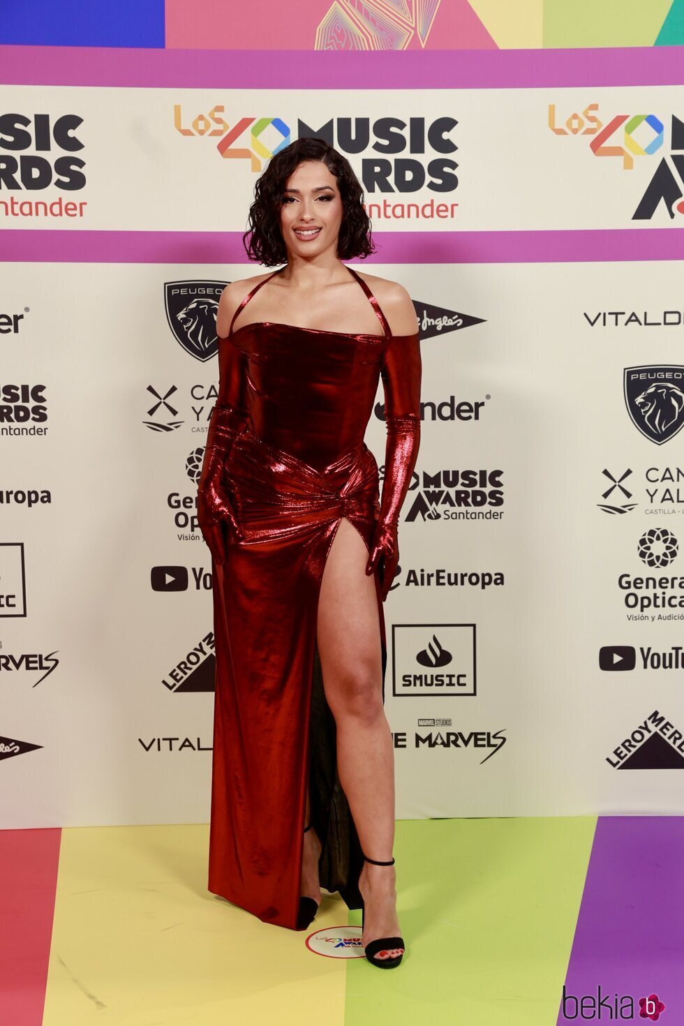 Chanel en la alfombra roja de Los 40 Music Awards 2023