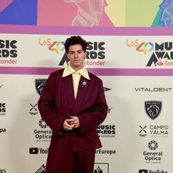 Alfred García en la alfombra roja de Los 40 Music Awards 2023