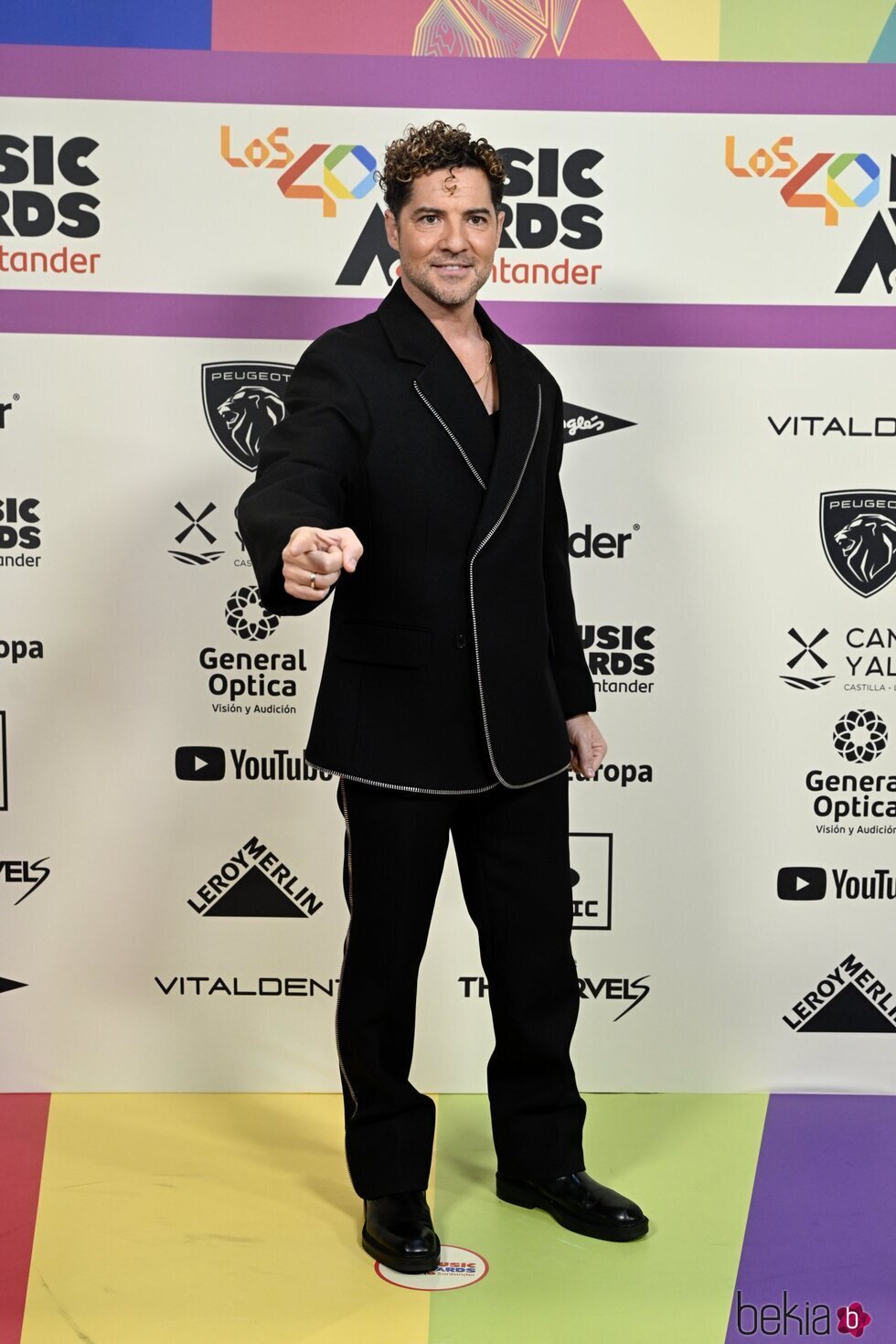 David Bisbal en la alfombra roja de Los 40 Music Awards 2023