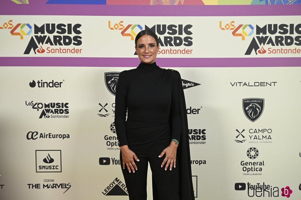 Marta Pombo en la alfombra roja de Los 40 Music Awards 2023