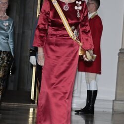 Benedicta de Dinamarca en la cena de gala por la Visita de Estado de los Reyes Felipe y Letizia a Dinamarca