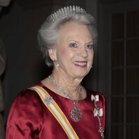 Benedicta de Dinamarca con la Tiara Fringe zu Sayn-Wittgenstein-Berleburg  la cena de gala por la Visita de Estado de los Reyes de España a Dinamarc